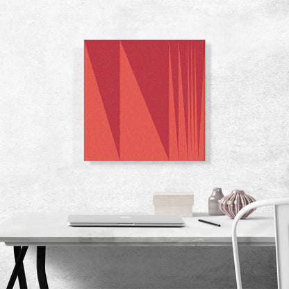 Mid-Century Modern Red Wall