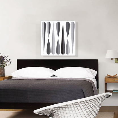 Mid-Century Modern Gray Spikes