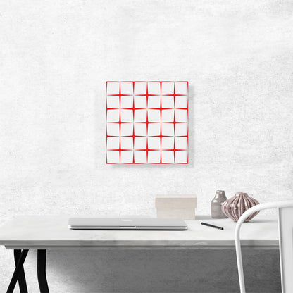 Mid-Century Modern Thin Red Stars