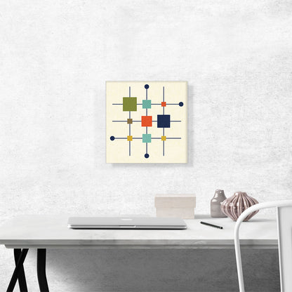 Mid-Century Modern Squares on Rods