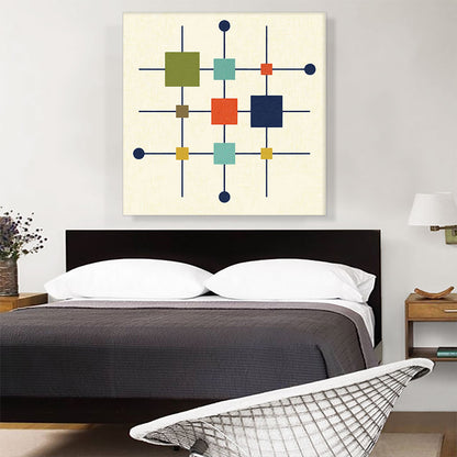 Mid-Century Modern Squares on Rods