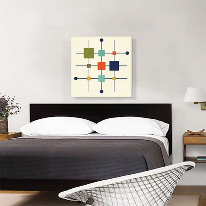 Mid-Century Modern Squares on Rods
