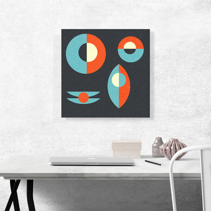 Mid-Century Modern Eyes, Mouth, and Nose