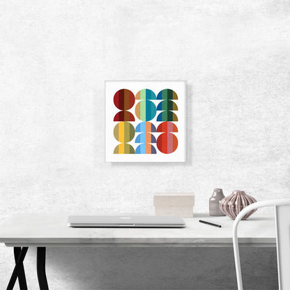 Mid-Century Modern Circles Cut in Half