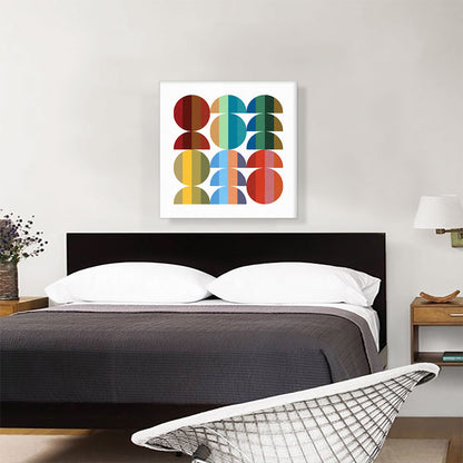 Mid-Century Modern Circles Cut in Half