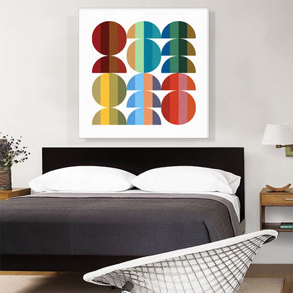 Mid-Century Modern Circles Cut in Half
