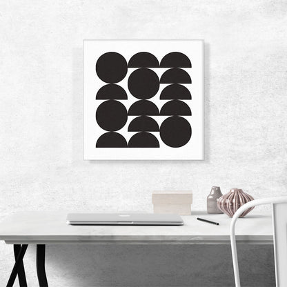Mid-Century Modern A Square of Circles