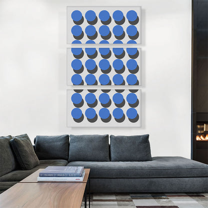 Mid-Century Modern Army of Blue Dots