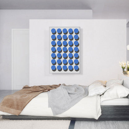 Mid-Century Modern Army of Blue Dots