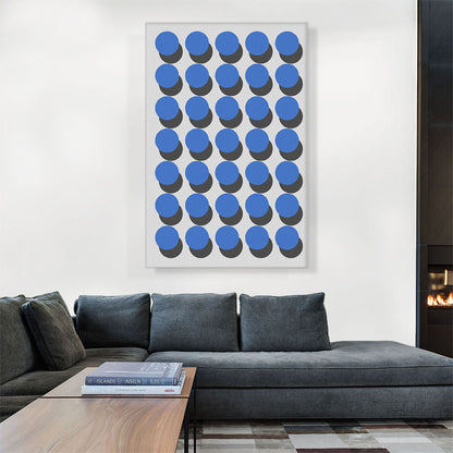 Mid-Century Modern Army of Blue Dots