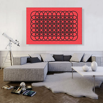 Mid-Century Modern Red Cage