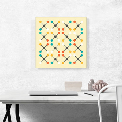 Mid-Century Modern X's and Dots