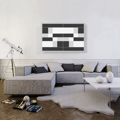Mid-Century Modern Glitched Blocks
