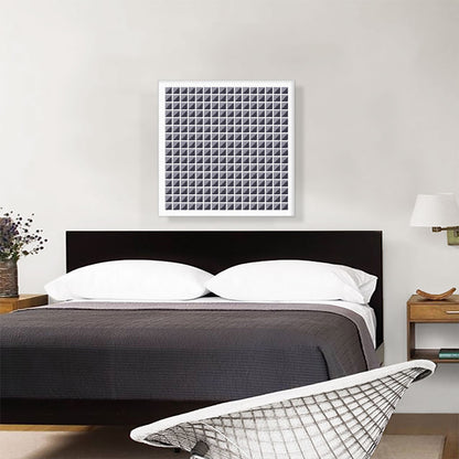 Mid-Century Modern Gray Grid