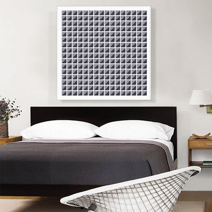 Mid-Century Modern Gray Grid