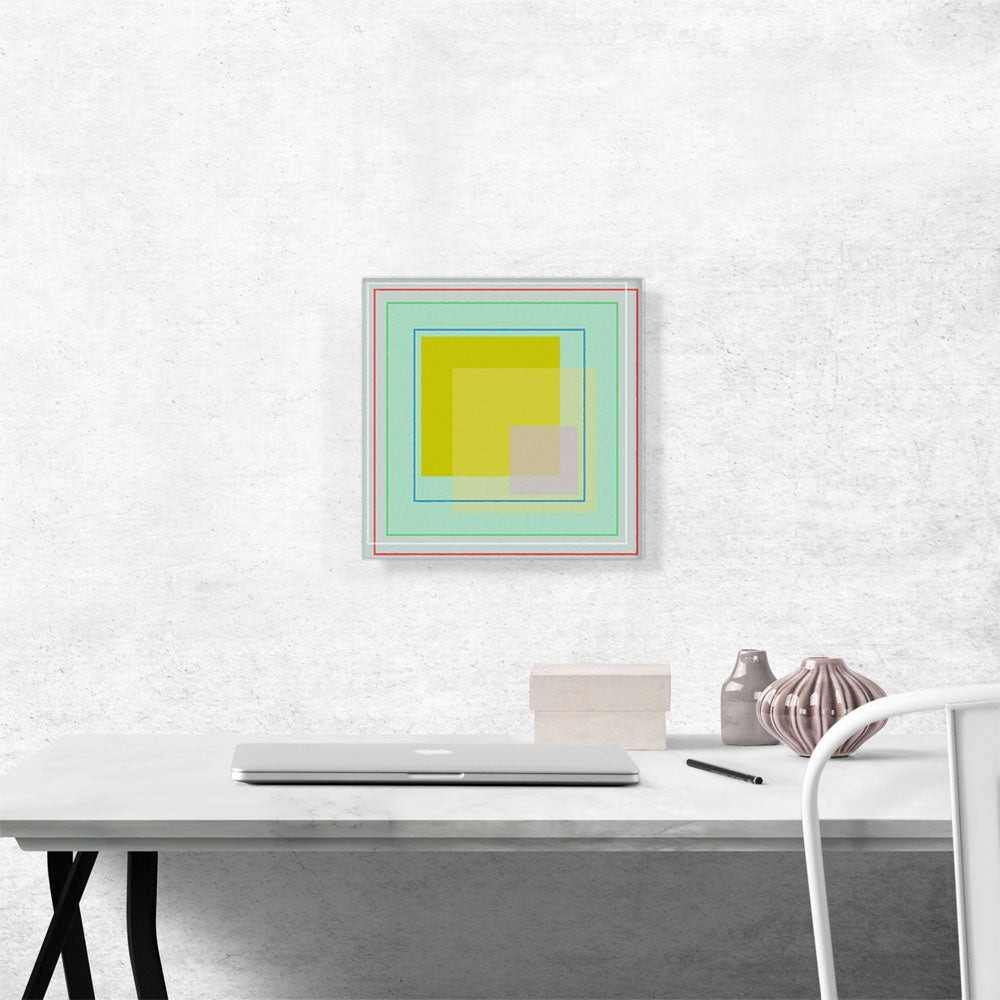 Mid-Century Modern Dyed Glass Windows