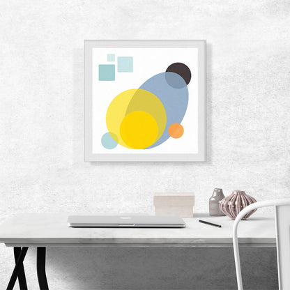 Mid-Century Modern Sky, Moon, and Sun