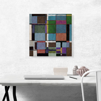 Modern A Grid of Colors