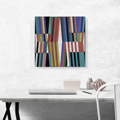 Modern Slanted Lines Over a Cross