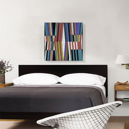 Modern Slanted Lines Over a Cross