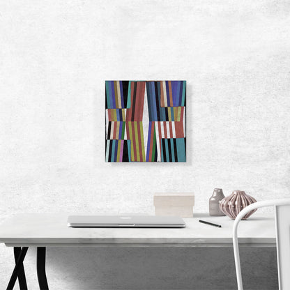 Modern Slanted Lines Over a Cross