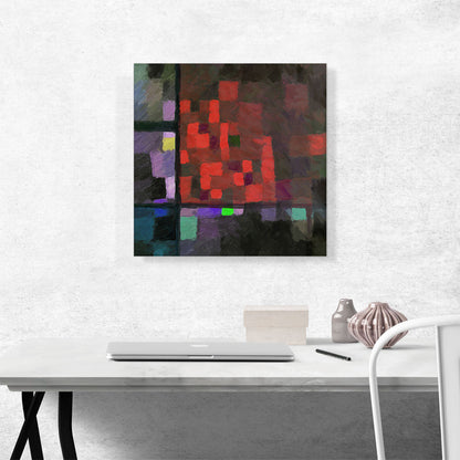 Modern Small Squares Over Large Squares Dark