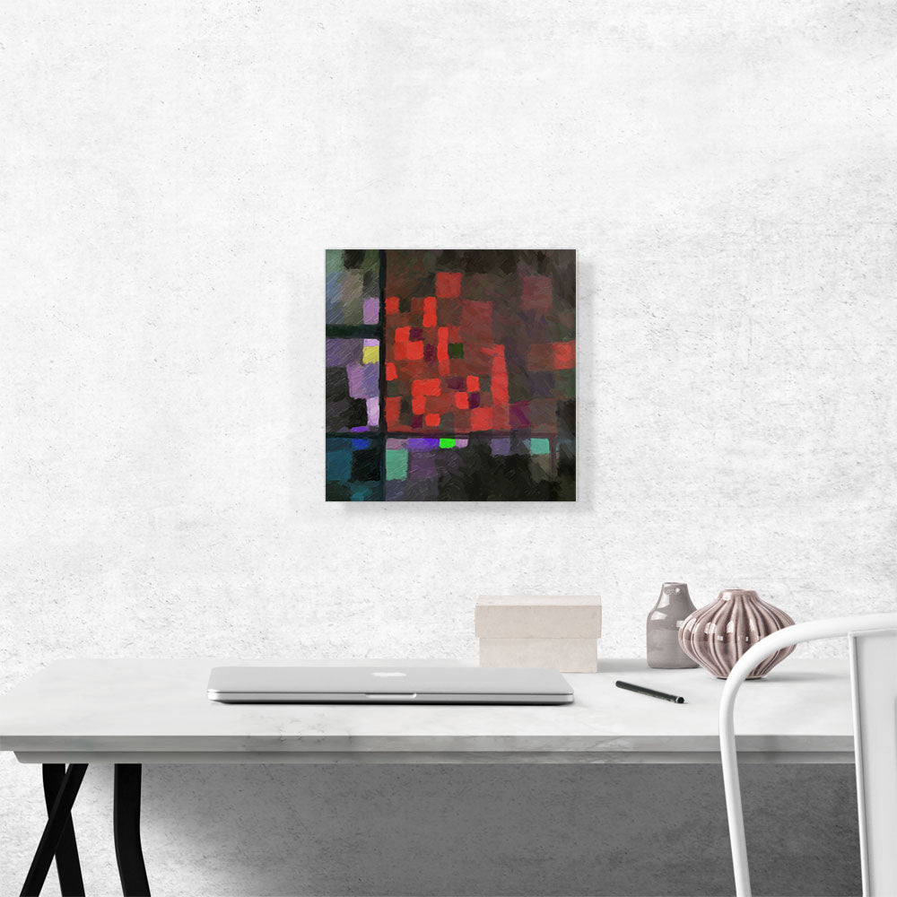 Modern Small Squares Over Large Squares Dark
