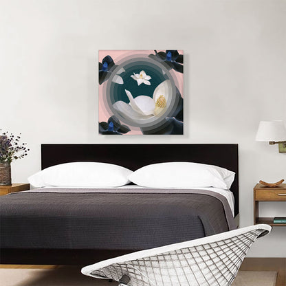 Modern White Flowers Become Black