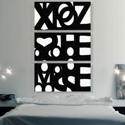 Modern Merged Black Figures See Through White