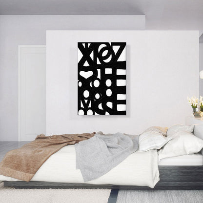 Modern Merged Black Figures See Through White