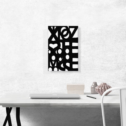 Modern Merged Black Figures See Through White