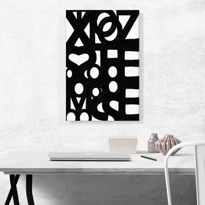 Modern Merged Black Figures See Through White