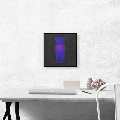 Modern Neon Blue Gummy Bear
