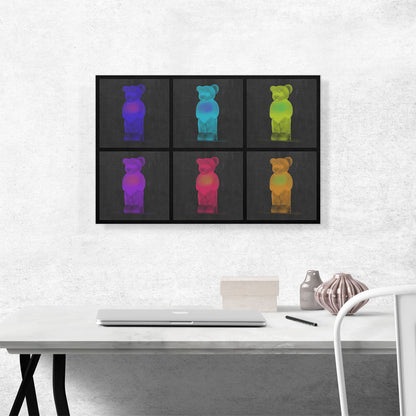 Modern Assortment of Neon Gummy Bears