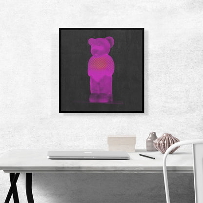 Modern Neon Magenta Gummy Bear