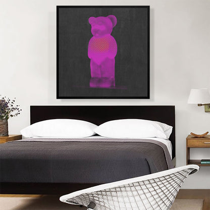Modern Neon Magenta Gummy Bear