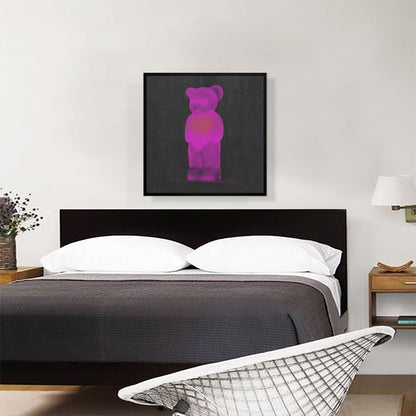 Modern Neon Magenta Gummy Bear