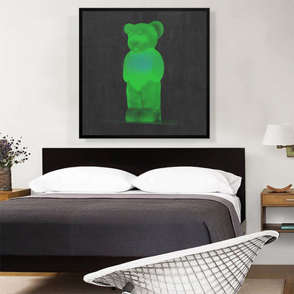 Modern Neon Green Gummy Bear