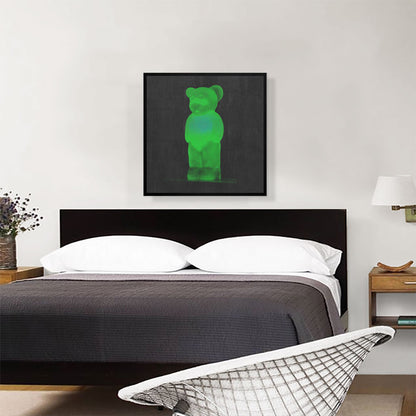 Modern Neon Green Gummy Bear