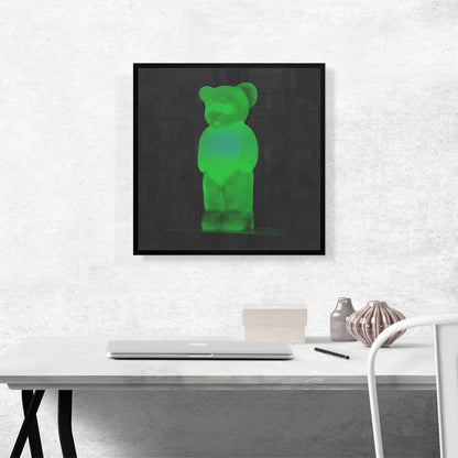 Modern Neon Green Gummy Bear