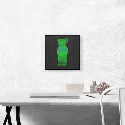 Modern Neon Green Gummy Bear