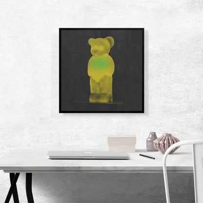 Modern Neon Yellow Gummy Bear