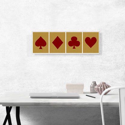 Modern Four Suits - Spade, Diamond, Clover, Heart