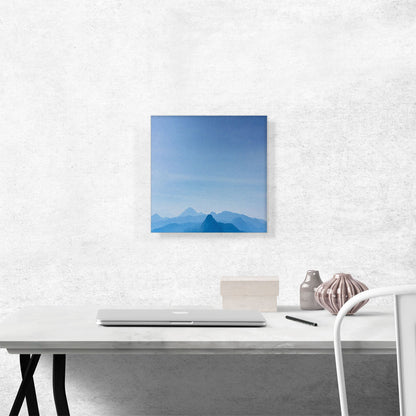 Modern Blue Sky and Mountains