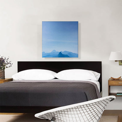 Modern Blue Sky and Mountains