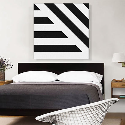 Black Stripes on White Background