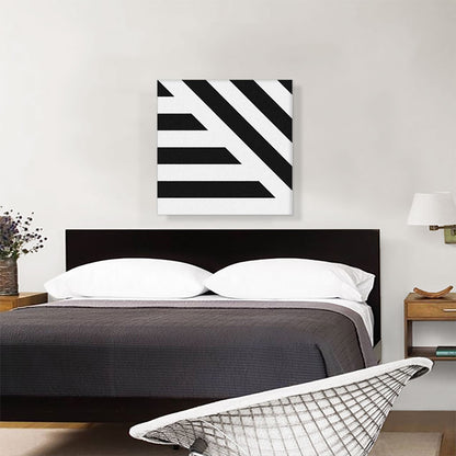 Black Stripes on White Background