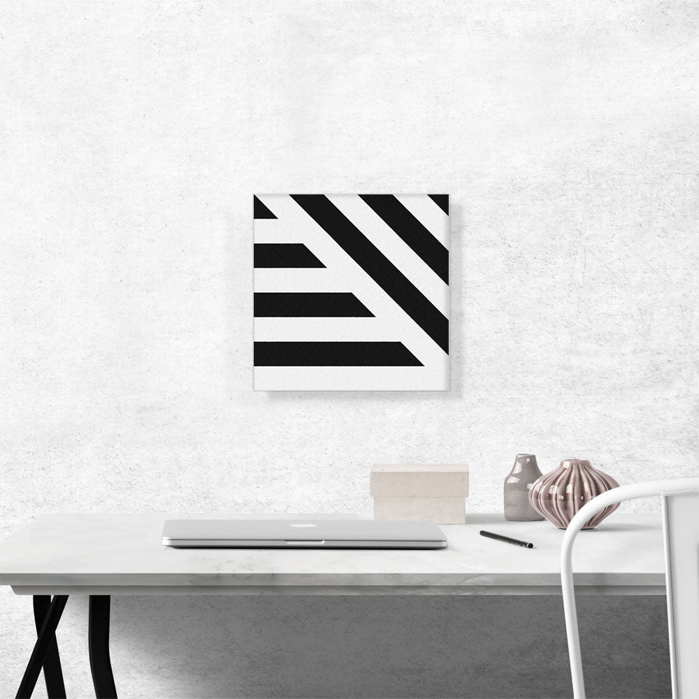 Black Stripes on White Background