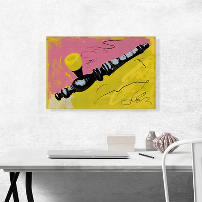 Smoke Weed Cannabis Tobacco Pipe Pop Art