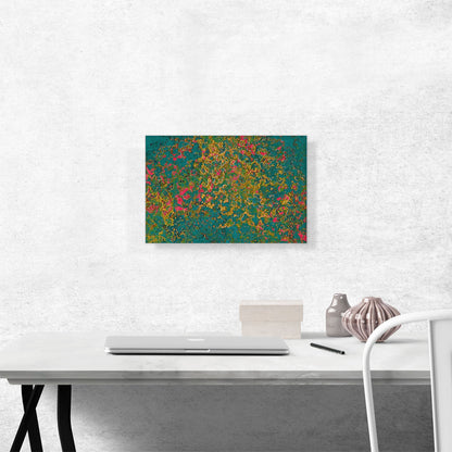 Green Yellow Pink Splatter Modern